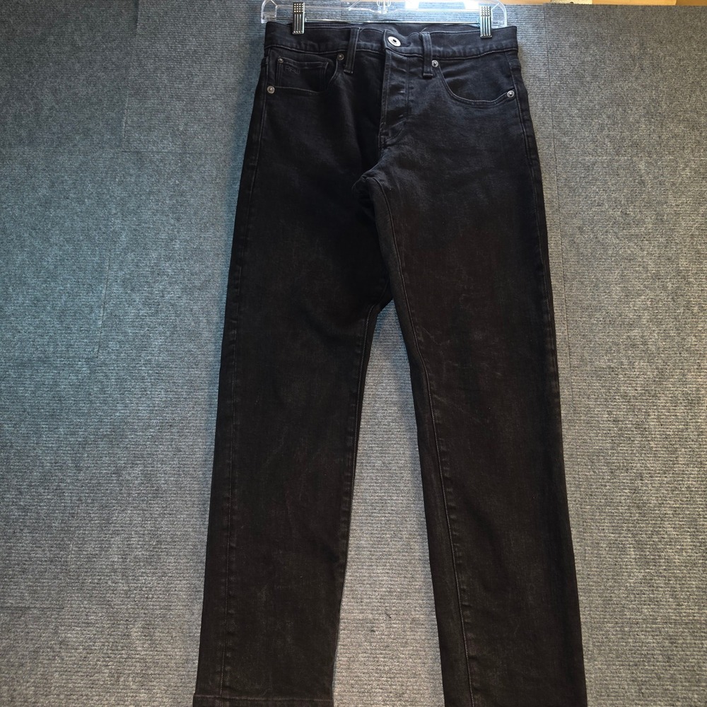 G-Star RAW 3301 Straight Tapered Mens 29x30 Black Good Denim Streetwear Jeans